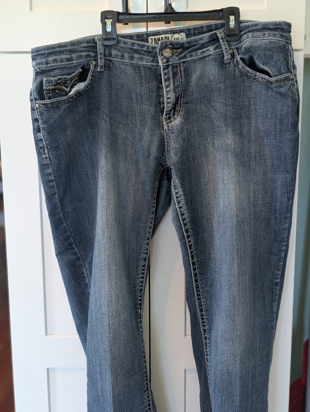 Vintage Zanadi Boot Cut Jeans Y2K Plus  SZ 16W RN 15099 - Picture 4 of 5